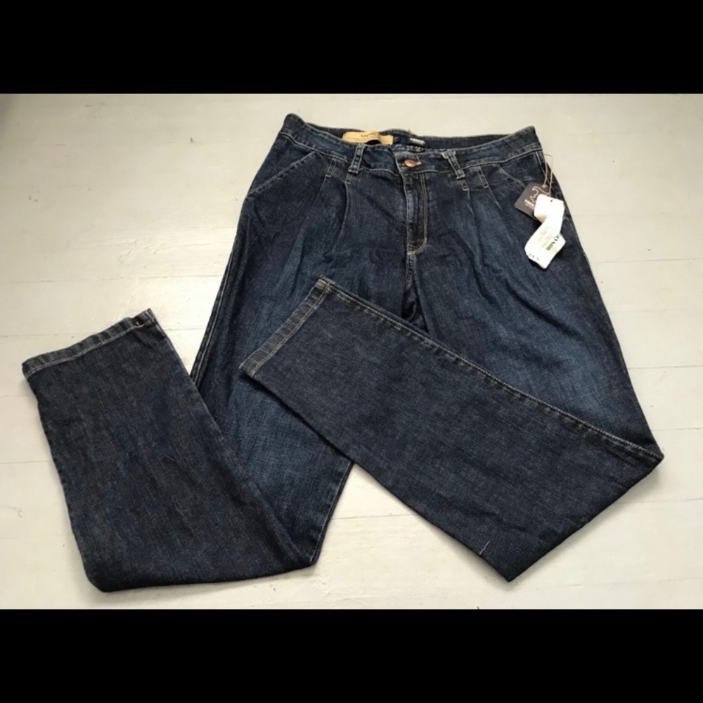 NWT Tribal DeNime pleat front jeans size 8